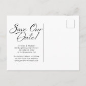 救日婚約リングや輪カスタム写真 案内ポストカード (裏面)