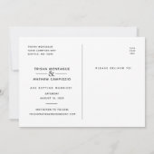 救日結婚付 |スクエレガントリプト 招待状 (裏面)