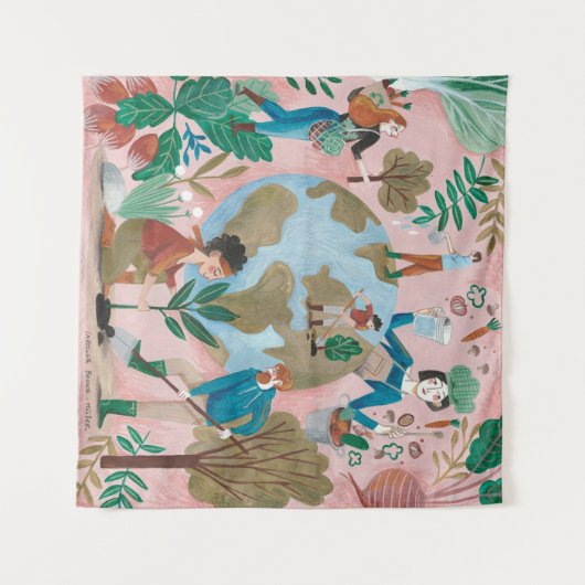 救木 タペストリー (正面(横))