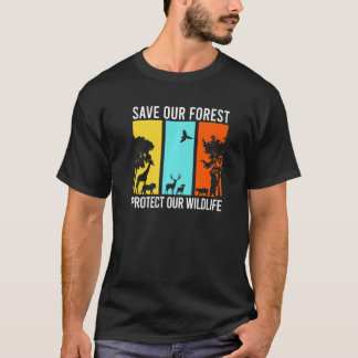 救林保護野外へ Tシャツ