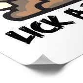 救棒つきキャンデーがビーバーを舐める ポスター (角)