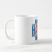 救民主/歓喜のマグカップを持ち帰る コーヒーマグカップ (左)