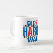 救民主/歓喜のマグカップを持ち帰る コーヒーマグカップ (正面左)