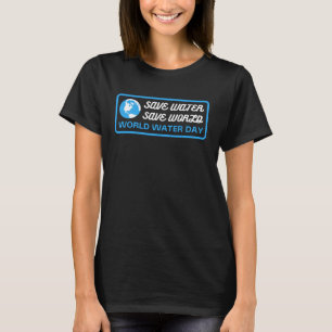 救水救土世界水デー Tシャツ
