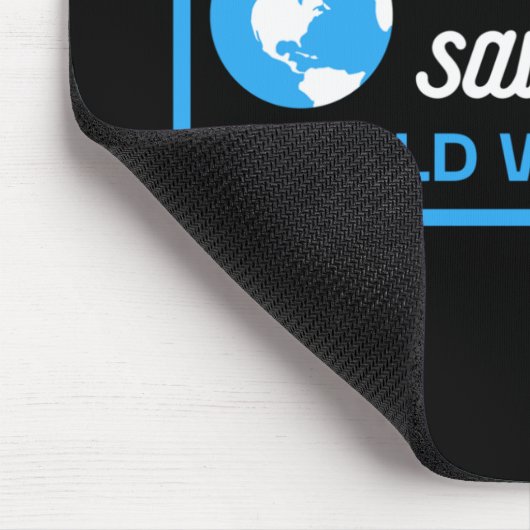 救水救地球の世界水の日 マウスパッド (コーナー)