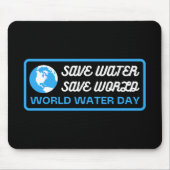 救水救地球の世界水の日 マウスパッド (正面)