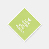 救水飲みテキーラ スタンダードカクテルナプキン (角)