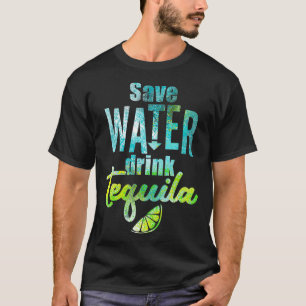 救水飲みテキーラ Tシャツ