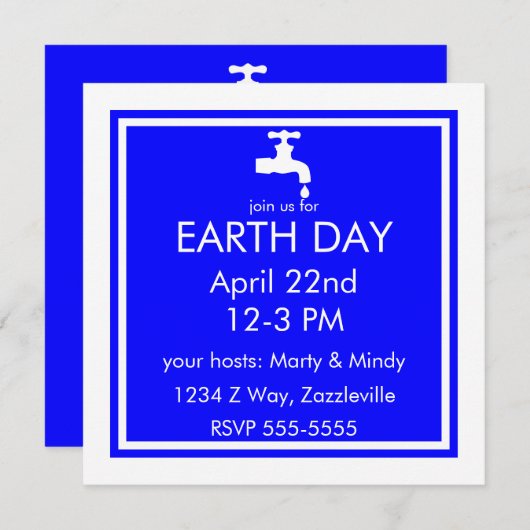 救水飲ワイン 招待状 (正面/裏面)