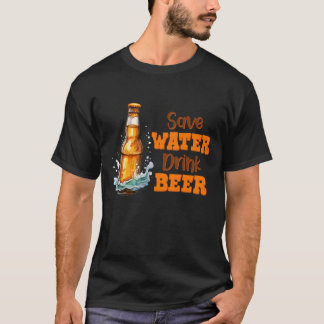 救水飲料ビールヴィンテージ Tシャツ