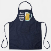 救水飲料ビール引用文水おもしろい色 エプロン (正面)