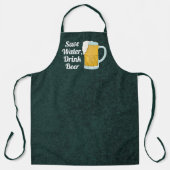 救水飲料ビール引用文水おもしろい色 エプロン (正面)