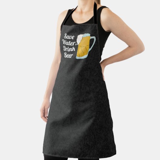 救水飲料ビール引用文水おもしろい色 エプロン (インサイチュ)