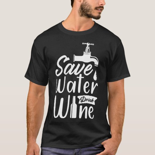救水飲料ワイン4 Tシャツ (正面)