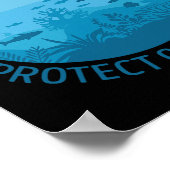 救海保護4月の地球の日 ポスター (角)