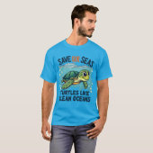 救海 – きれいな海のような亀 Tシャツ (正面フル)