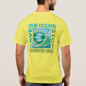 救海 – ストップ釣り過 Tシャツ (裏面)