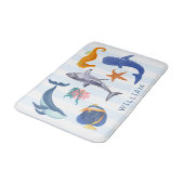 救海 |絶滅の危機に瀕している海洋動物の子供 バスマット (アングル)