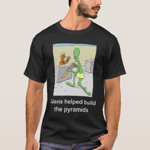救済されるエイリアンはピラミッドを造ります Tシャツ