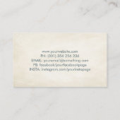 救済の手の木 – 水の色葉Business Ca 名刺 (裏面)