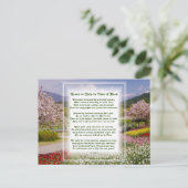 救済キリスト教詩 シーズンポストカード (スタンド正面)