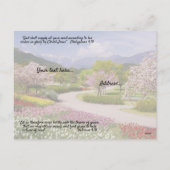 救済キリスト教詩 シーズンポストカード (裏面)