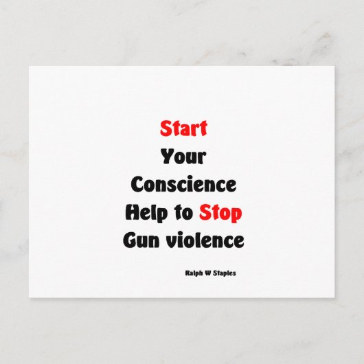 救済ストップ銃を使う ポストカード (正面)