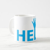 救済タイポグラフィマグカップ コーヒーマグカップ (正面左)