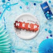 救済パズルピース紙プレート ペーパープレート (パーティー)