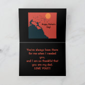 救済パパ父の日札 サンキューカード (内部)