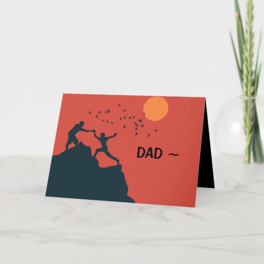 救済パパ父の日札 サンキューカード (正面)