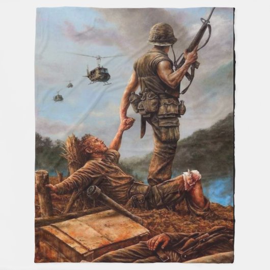 救済中だ フリースブランケット (正面)