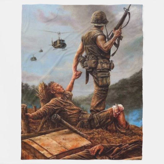 救済中だ フリースブランケット (正面)