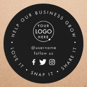 救済事業の成長 |ソーシャルメディアのフォロワー ラウンドシール