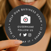 救済事業の成長 |ソーシャルメディアのフォロワー ラウンドシール