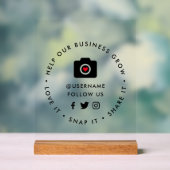 救済事業の成長 | Social Medicalフォロワー アクリルサイン (ニュートラル)