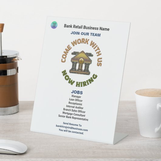 救済募集のロゴのカスタム採用 台座サイン (インサイチュ)