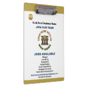 救済募集の従業員のロゴのカスタム採用 クリップボード (右)