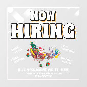 救済募集を募集ビジネスのクリスマスカスタム ウィンドウサイン (シート)