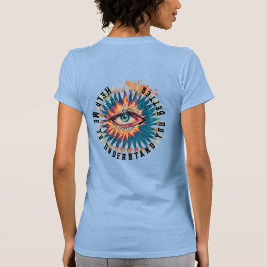 救済君のもっと神秘的なTシャツを理解して Tシャツ (裏面)