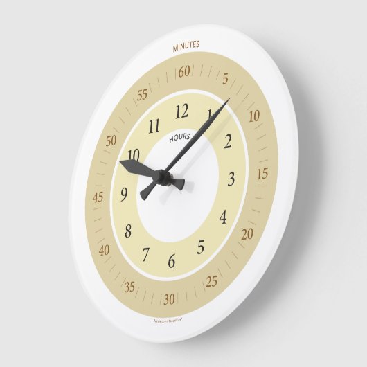 救済学の時間を教える方法 ラージ壁時計 (傾斜)