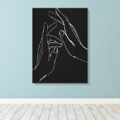 救済手 キャンバスプリント (インサイチュ (ウッドフロア))