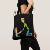 救済手 トートバッグ (クローズアップ)