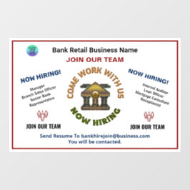 救済採用の希望の従業員のロカスタムゴ ウィンドウサイン