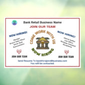 救済採用の希望の従業員のロカスタムゴ ウィンドウサイン (シート3)