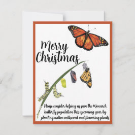 救済救（昆虫）オオカバマダラ、モナーク ノートカード