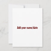 救済書嫁が誓ったブライダルシャワーゲーム ノートカード (裏面)