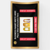 救済求人企業のトムカスタム 横断幕 (縦)