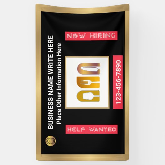 救済求人企業のトムカスタム 横断幕 (縦)