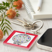 救済温暖化パーソナライズされた キーホルダー (正面右)